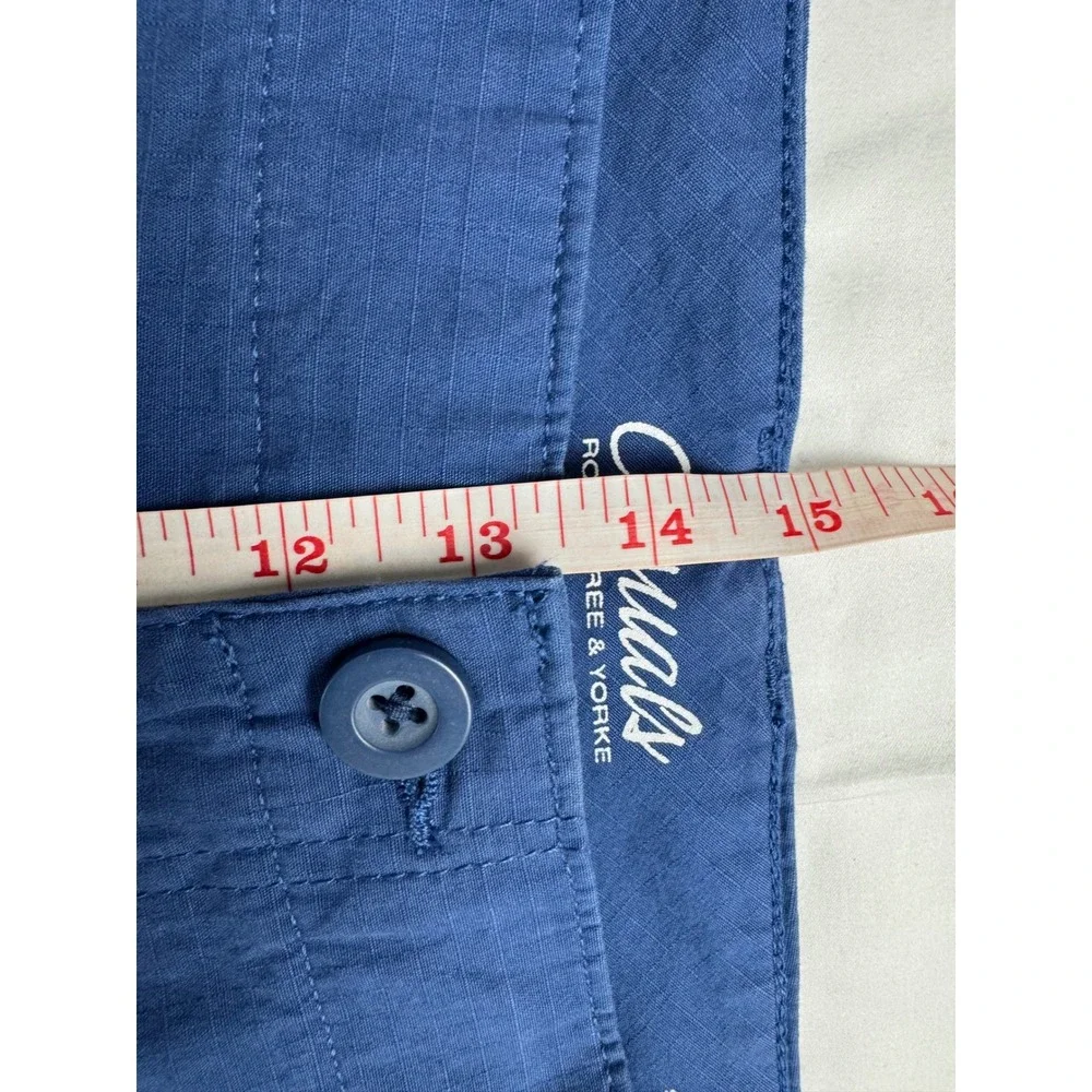 Roundtree & Yorke Casuals Big Man Blue Cargo Shorts 46 Ripstop